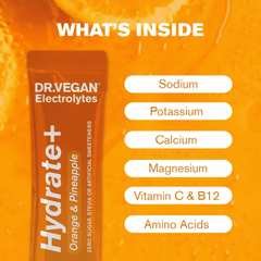 DR VEGAN Hydrate+ Orange & Pineapple 15x8g Sachets