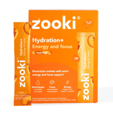 Zooki Hydration+ Energy and Focus Peach Flavour 30 Sachets