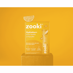 Zooki Hydration+ Liver Health Lemon and Ginger Flavour 30 Sachets