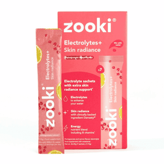 Zooki Hydration+ Skin Radiance Pomegranate Lemon Flavour 7 Sachets