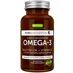 Igennus Pure & Essential Omega-3 Wild Fish Oil + Vitamin D3 60s