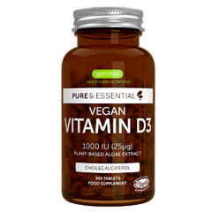 Igennus Pure & Essential Vegan Vitamin D3 1000 IU 365s