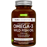 Igennus Pure & Essential Omega-3 Wild Fish Oil 1360mg EPA & DHA 1000mg & Astaxanthin 180s