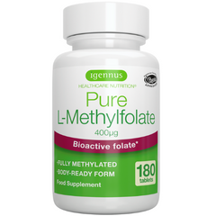 Igennus Pure L-Methylfolate 400ug 180s