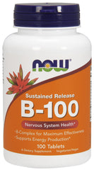 Vitamin B-100 Sustained Release - 100 tablets | NOW Foods
