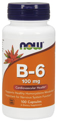 Vitamin B-6, 100mg - 100 caps | NOW Foods