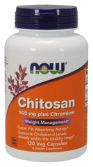 Chitosan, 500mg Plus Chromium - 120 vcaps | NOW Foods