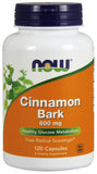 Cinnamon Bark, 600mg - 120 caps | NOW Foods