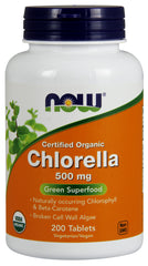 Chlorella, 500mg - 200 tablets | NOW Foods