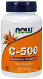 Vitamin C-500 with Rose Hips - 250 tablets | NOW Foods