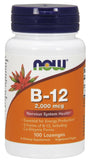 Vitamin B-12, 2000mcg - 100 lozenges | NOW Foods