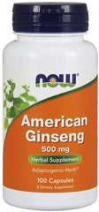 American Ginseng, 500mg - 100 vcaps | NOW Foods