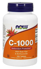 Vitamin C-1000 with Rose Hips & Bioflavonoids - 100 tablets | NOW Foods