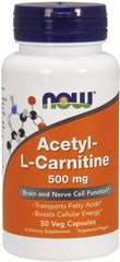 Acetyl-L-Carnitine, 500mg - 50 vcaps | NOW Foods