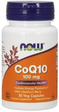 CoQ10 with Hawthorn Berry, 100mg - 30 vcaps | NOW Foods