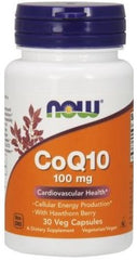 CoQ10 with Hawthorn Berry, 100mg - 30 vcaps | NOW Foods