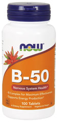 Vitamin B-50 - 100 tablets | NOW Foods