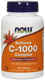 Vitamin C-1000 Complex - Buffered with 250mg Bioflavonoids - 90 tablets | NOW Foods