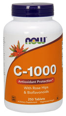 Vitamin C-1000 with Rose Hips & Bioflavonoids - 250 tablets | NOW Foods