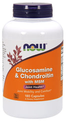 Glucosamine & Chondroitin with MSM - 180 caps | NOW Foods