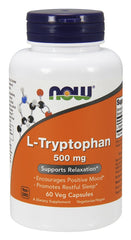 L-Tryptophan, 500mg - 60 vcaps | NOW Foods