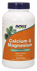 Calcium & Magnesium - 250 tablets | NOW Foods