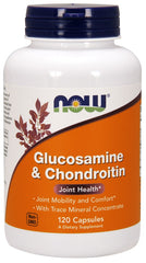 Glucosamine & Chondroitin with Trace Mineral Concentrate - 120 caps | NOW Foods