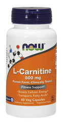 L-Carnitine, 500mg - 60 vcaps | NOW Foods