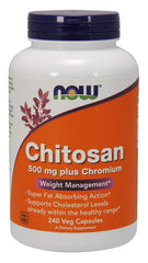 Chitosan, 500mg Plus Chromium - 240 vcaps | NOW Foods