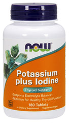Now Foods Potassium plus Iodine - 180 tablets