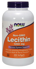 Lecithin, 1200mg Non-GMO - 200 softgels | NOW Foods