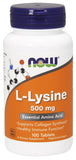 L-Lysine, 500mg - 100 tablets | NOW Foods