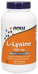L-Lysine, 500mg - 250 vcaps | NOW Foods