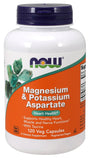 Magnesium & Potassium Aspartate with Taurine - 120 vcaps | NOW Foods
