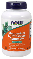 Magnesium & Potassium Aspartate with Taurine - 120 vcaps | NOW Foods