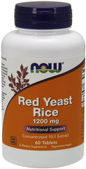 Red Yeast Rice Concentrated 10:1 Extract, 1200mg - 60 tablets | NOW Foods