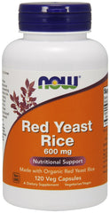 Red Yeast Rice, 600mg - 120 vcaps | NOW Foods
