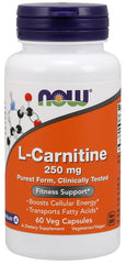 L-Carnitine, 250mg - 60 vcaps | NOW Foods