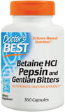 Betaine HCl Pepsin & Gentian Bitters - 360 caps | Doctor's Best