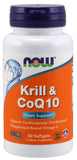 Krill & CoQ10 - 60 softgels | NOW Foods