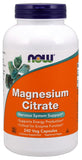 Magnesium Citrate, 400mg - 240 vcaps | NOW Foods