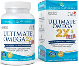 Ultimate Omega 2X Fish Oil TEEN, Strawberry (EAN 768990061103) - 60 mini softgels | Nordic Naturals