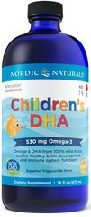 Children's DHA, 530mg Omega-3 Strawberry - 473 ml. | Nordic Naturals