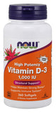 Vitamin D-3, 1000 IU - 360 softgels | NOW Foods