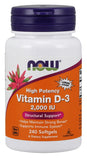 Vitamin D-3, 2000 IU - 240 softgels | NOW Foods