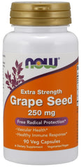 Grape Seed, 250mg Extra Strength - 90 vcaps | NOW Foods