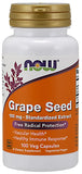 Grape Seed Standardized Extract, 100mg - 100 vcaps | NOW Foods
