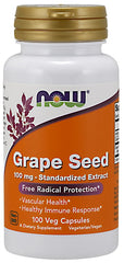 Grape Seed Standardized Extract, 100mg - 100 vcaps | NOW Foods