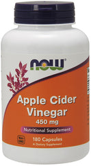 Apple Cider Vinegar, 450mg - 180 vcaps | NOW Foods