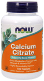 Calcium Citrate with Minerals & Vitamin D-2 - 100 tablets | NOW Foods